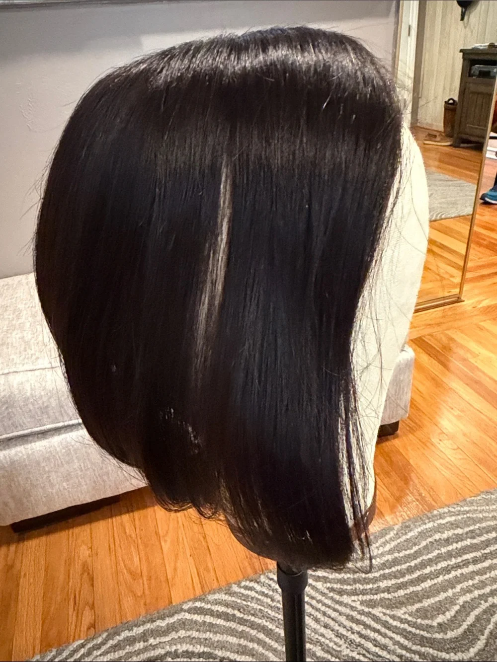 Natural Black Women's Human Hair Topper Center Part #032 - Picture 11 of 15